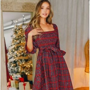 NWT Plaid holiday dress